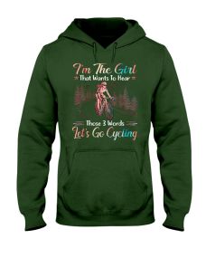 Cycling - I'm The Girl Words P Hoodie