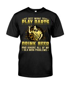 Darts - Dink Beer Old Man Problems GRA Shirt