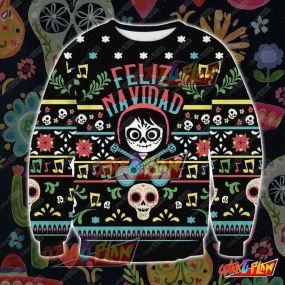Day Of The Dead 3D Print Ugly Christmas Sweatshirt