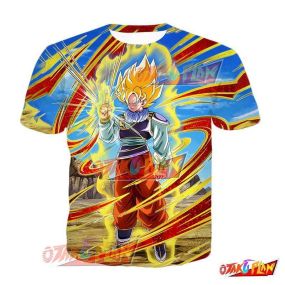 Dragon Ball Unwavering Will and Newfound Power Super Saiyan Goku T-Shirt