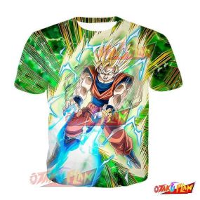 Dragon Ball Whirlwind Strike Super Saiyan 2 Goku T-Shirt