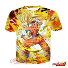 Dragon Ball Breaking Barriers Super Saiyan 2 Goku (Angel) T-Shirt