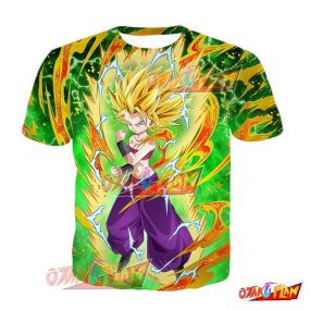 Dragon Ball Brilliant Battle Intuition Super Saiyan 2 Caulifla T-Shirt