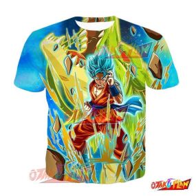 Dragon Ball Challenger against God Super Saiyan God SS Goku T-Shirt