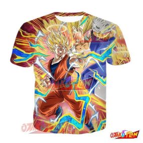 Dragon Ball Clashing Tenacity Super Saiyan 2 Goku (Angel) T-Shirt