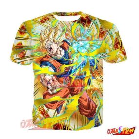 Dragon Ball Ecstatic Combat Super Saiyan Goku T-Shirt