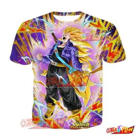 Dragon Ball Evolved Battle Form Super Saiyan 3 Trunks (Teen) T-Shirt