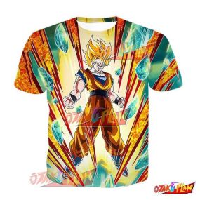 Dragon Ball Flaming Warrior Super Saiyan Goku T-Shirt