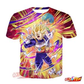 Dragon Ball Furious Transformation Super Saiyan 2 Vegeta & Bulma T-Shirt