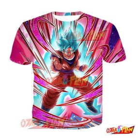 Dragon Ball Power Raised to the Maximum Super Saiyan God SS Goku (Kaioken) T-Shirt