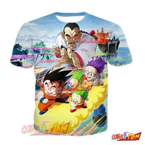 Dragon Ball To an Exciting Future Goku (Youth) & Arale Norimaki T-Shirt
