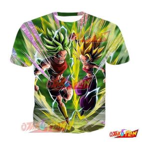 Dragon Ball Two Makes the Strongest of All Universes Super Saiyan 2 Caulifla & Super Saiyan 2 Kale T-Shirt