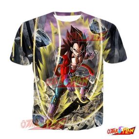 Dragon Ball Unrivaled Saiyans Peak Super Saiyan 4 Vegeta T-Shirt