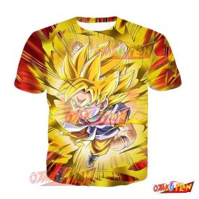 Dragon Ball Saiyan Power Unleashed Super Saiyan Goku (GT) T-Shirt