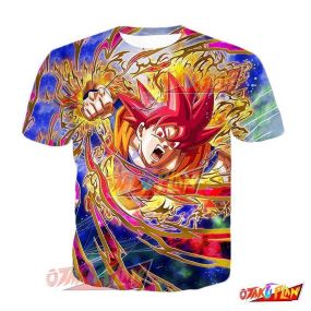 Dragon Ball State of God Super Saiyan God Goku T-Shirt