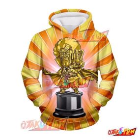 Dragon Ball Worth 1000000 Zeni Hercule Statue (Gold) Hoodie