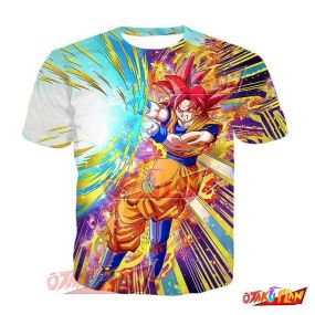 Dragon Ball Accelerated Battle Super Saiyan God Goku T-Shirt