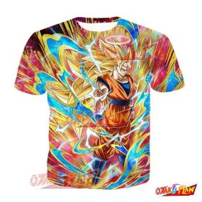 Dragon Ball Astounding Transformation Super Saiyan 3 Goku (Angel) T-Shirt