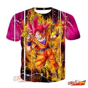 Dragon Ball Absolute Realm of God Super Saiyan God Goku T-Shirt