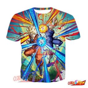 Dragon Ball Golden Pair Super Saiyan Goku & Super Saiyan Vegeta T-Shirt