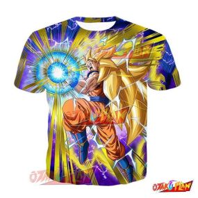 Dragon Ball Heading for a Showdown Super Saiyan 3 Goku (Angel) T-Shirt