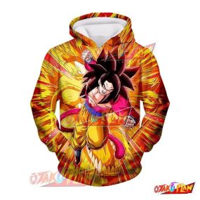 Dragon Ball Hope-Filled Strike Super Full Power Saiyan 4 Goku Hoodie
