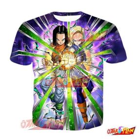 Dragon Ball Ingenious Collaboration Androids 17 & 18 T-Shirt