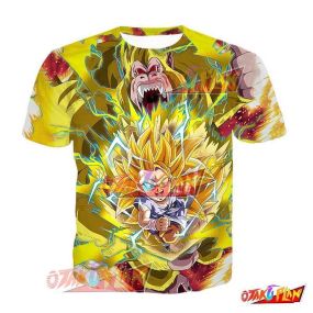 Dragon Ball Inklings of Ultimate Power Super Saiyan 3 Goku (GT) (Golden Giant Ape) T-Shirt