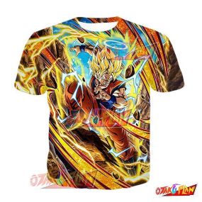 Dragon Ball Passion-Inciting Fighting Spirit Super Saiyan 2 Goku (Angel) T-Shirt