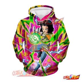 Dragon Ball Quietly Burning Spirit Android 17 Hoodie