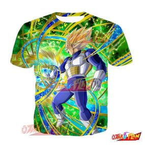 Dragon Ball Awe-Inspiring Evolution Super Saiyan Vegeta T-Shirt