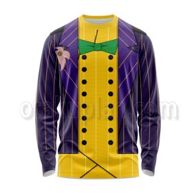 Dc Arkham Asylum Joker Yellow And Purple Cosplay Long Sleeve Shirt