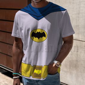 Dc Batman Return Of The Caped Crusaders Batman Suit Ds Cosplay T-Shirt