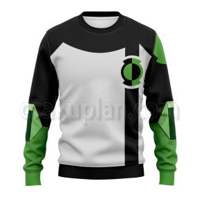 Dc Green Lantern White And Black Cosplay Sweatshirt