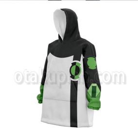 Dc Green Lantern White And Black Snug Blanket Hoodie