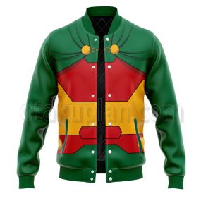 Dc Mister Miracle Green Cosplay Varsity Jacket