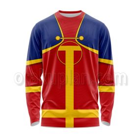 Dc Red Tornado Red And Yellow Cosplay Long Sleeve Shirt
