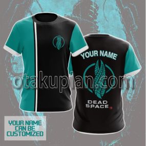 Dead Space Green And Black Custom Name T-shirt