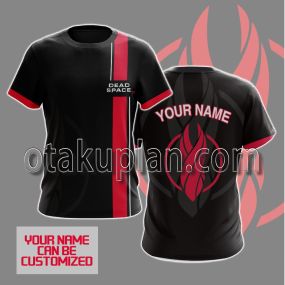 Dead Space Red And Black Custom Name T-shirt