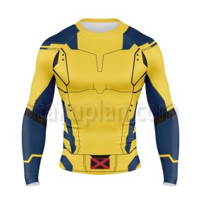 Deadpool 3 Wolverine James Howlett Logan Long Sleeve Compression Shirt