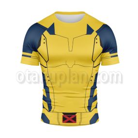 Deadpool 3 Wolverine James Howlett Short Sleeve Compression Shirt