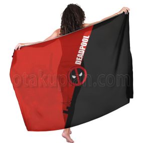 Dead Man Classic Black And Red Color Matching Beach Sarong