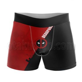 Dead Man Classic Black And Red Color Matching Boxer Briefs Mens Underwear