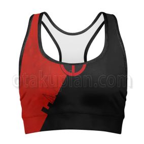 Dead Man Classic Black And Red Color Matching Bra