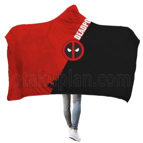 Dead Man Classic Black And Red Color Matching Hooded Blanket