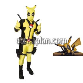 Deadpool Pikachu Fit Cosplay Costume
