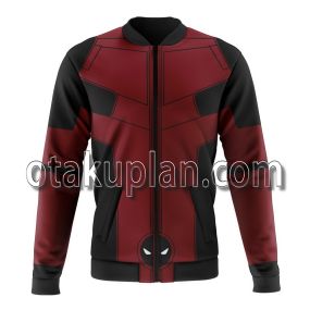 Deadpool Red and Black Cosplay Bomber Jacket