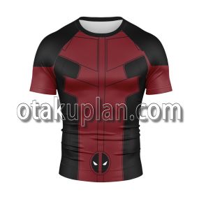 Dead Man Red and Black Cosplay Rash Guard Compression Shirt