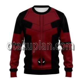 Deadpool Red and Black Cosplay Sweatshirt