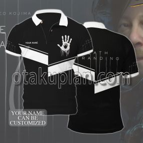Death Stranding  Black Custom Name Polo Shirt